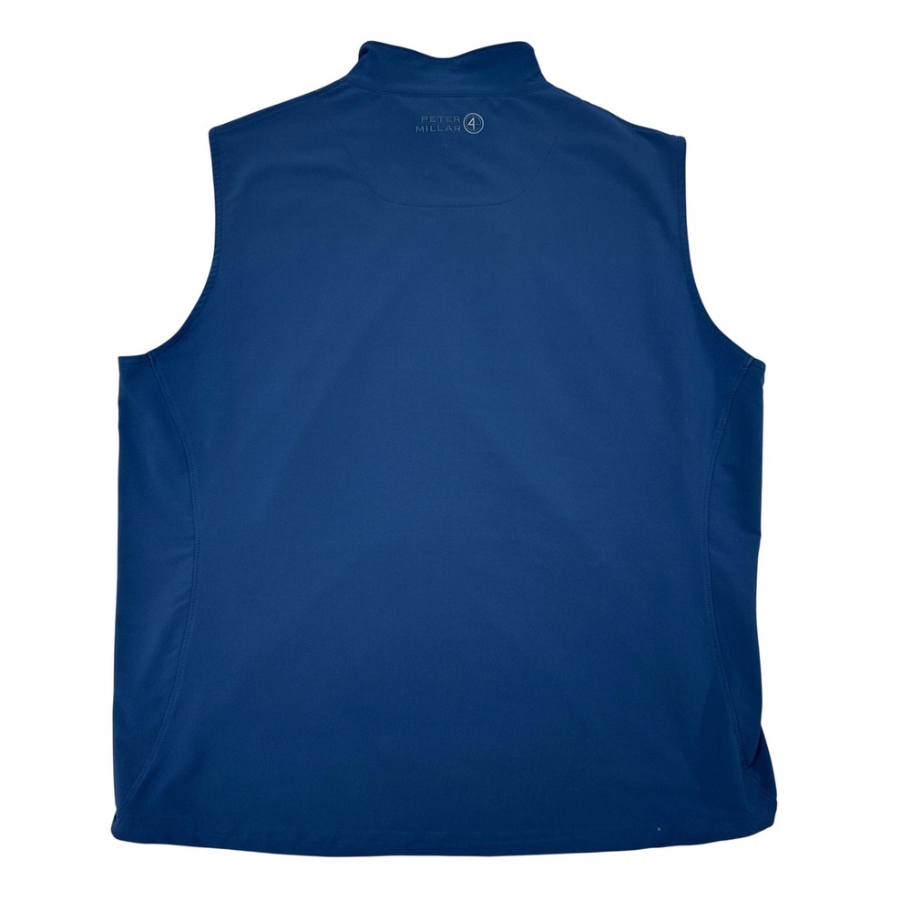 Friars Head Golf Club Peter Millar Vest Men Size XL Blue Full Zip Element 4 Wind - Picture 2 of 9
